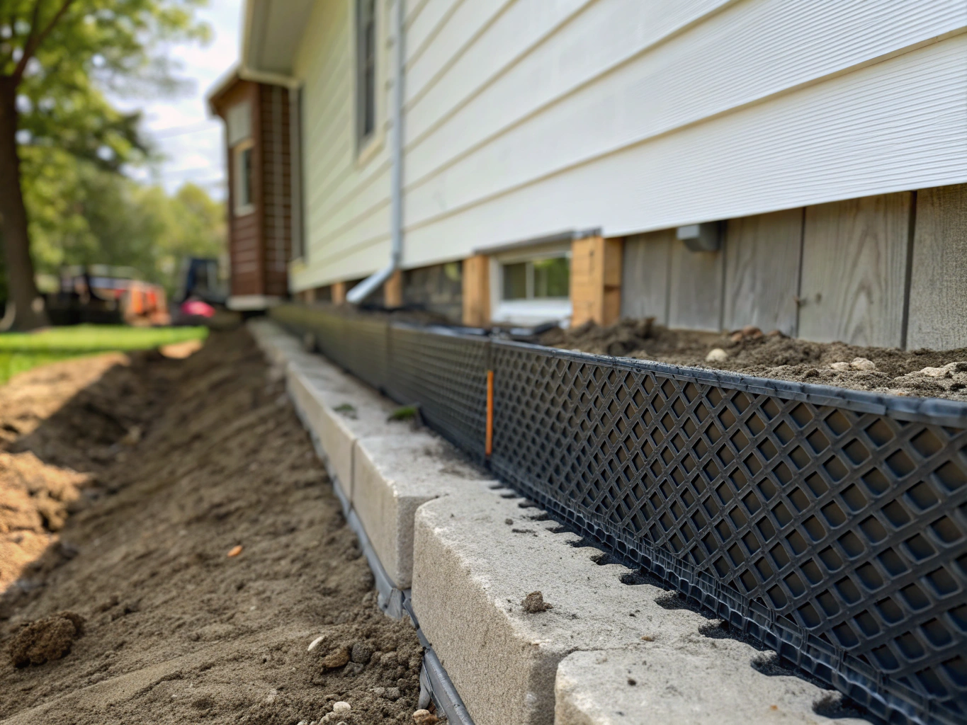Eco-friendly non-chemical physical barrier installation on an Australian residential build