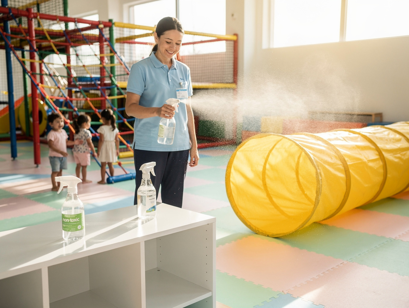 Safe and clean childcare facility environment