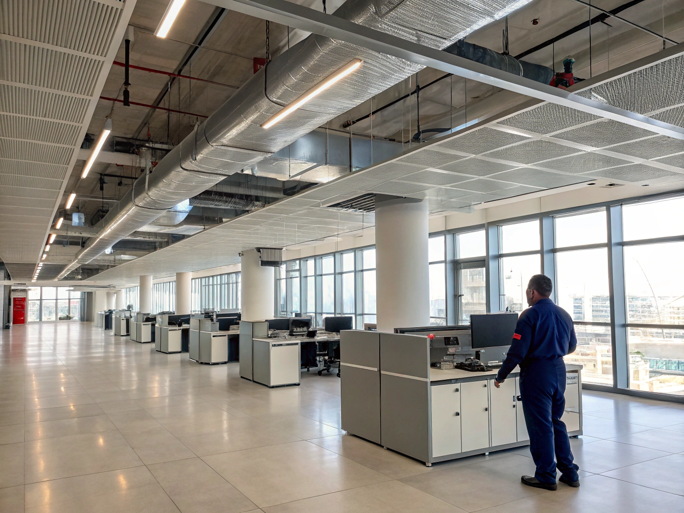 Modern commercial office space maintained by pest control experts