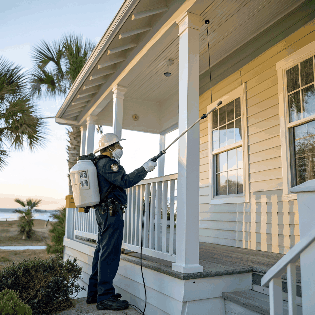 Professional spider pest management and perimeter treatment
